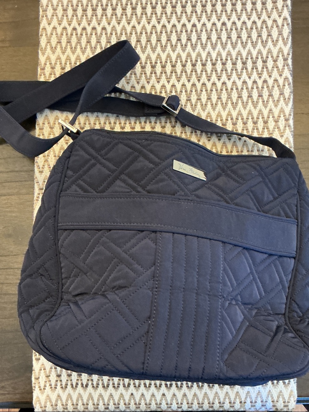Vera Bradley Quilted Navy Crossbody Messenger